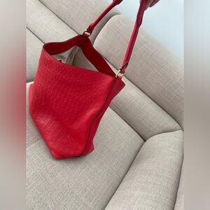 Carolina Herrera Vibrant Red Hobo Bag